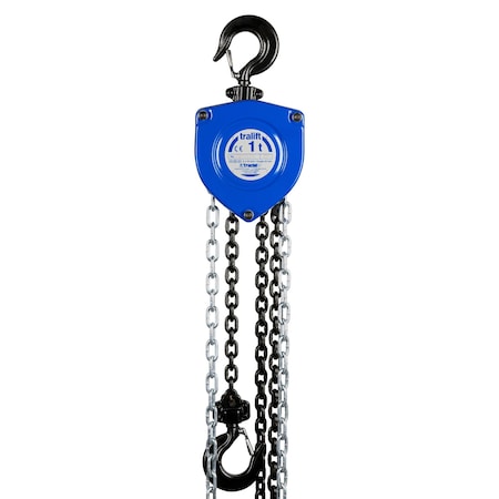 Tractel Tralift Manual Chain Hoist, 2,000 lb. (1 Ton) Load Capacity, 15 ft. Lift 19720